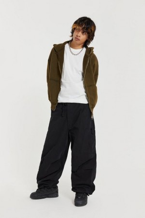 Jadedlondon Black Parachute Cargo Pants | JADLDN24777