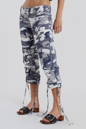 Jadedlondon Camo Capri Cargos | JADLDN24128