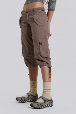 Jadedlondon Instinct Capri Cropped Cargo Shorts | JADLDN24105