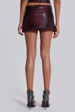 Jadedlondon Lynx Faux Leather Mini Skirt | JADLDN24253