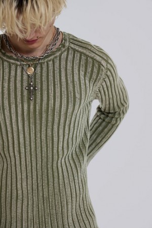 Jadedlondon Moss Green Vault Knit | JADLDN24827