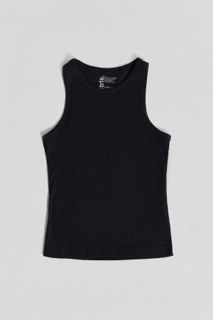 Jadedlondon Ntrls Black Rib Vest | JADLDN24706