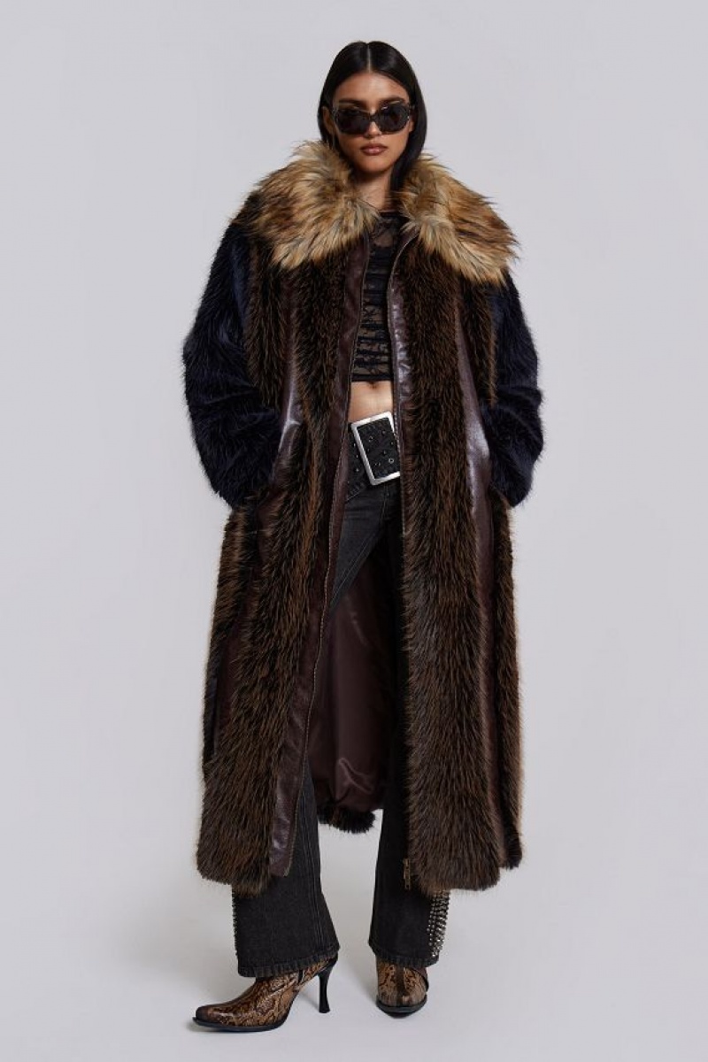 Jadedlondon Agyness Faux Fur Coat | JADLDN24185