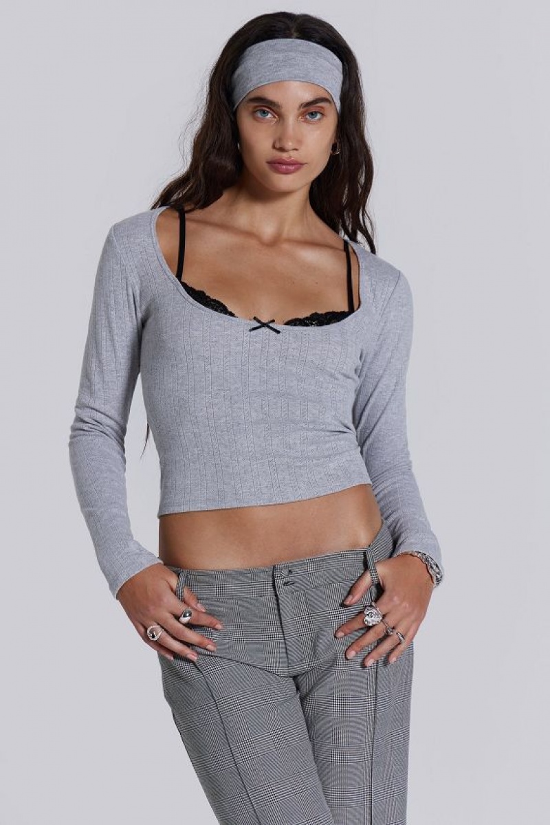 Jadedlondon Anna Bra Long Sleeve Top | JADLDN23838