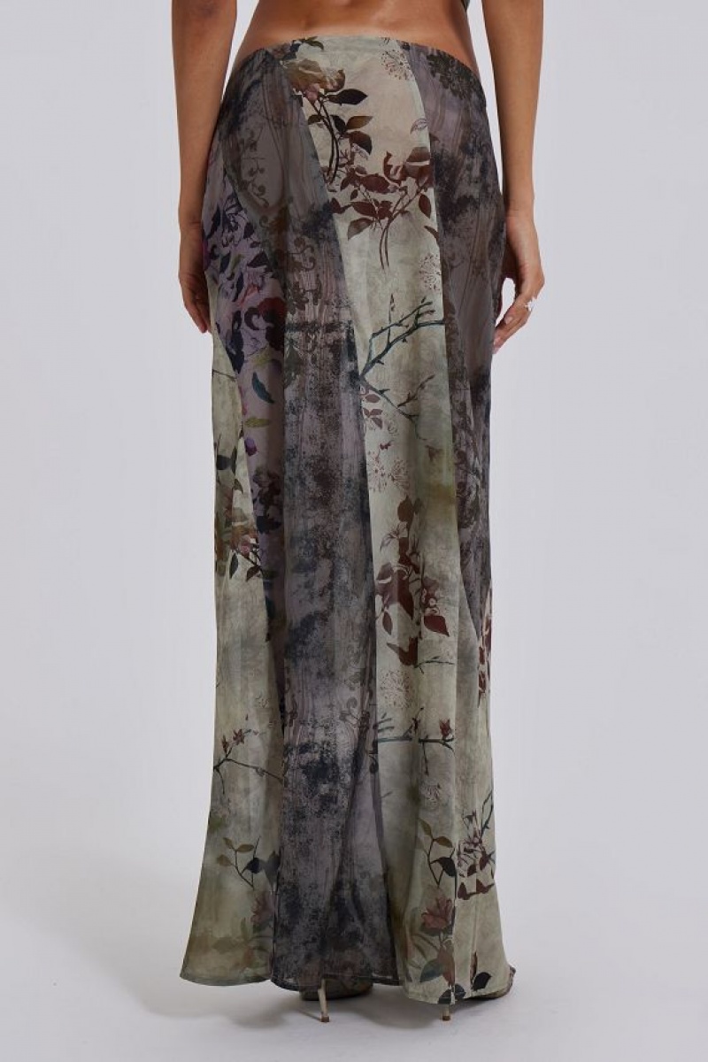 Jadedlondon Asteria Panelled Maxi Skirt | JADLDN24211