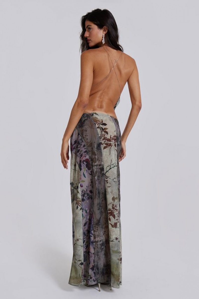 Jadedlondon Asteria Panelled Maxi Skirt | JADLDN24211