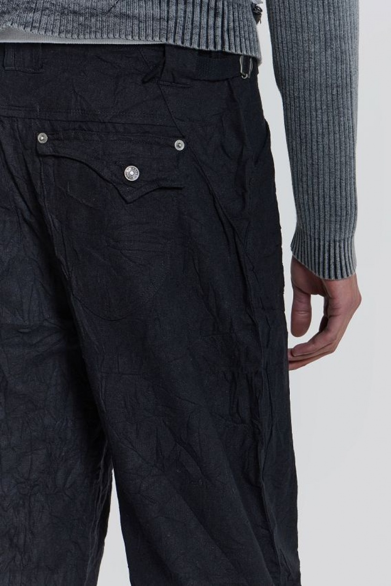 Jadedlondon Black Creased Pants | JADLDN24770