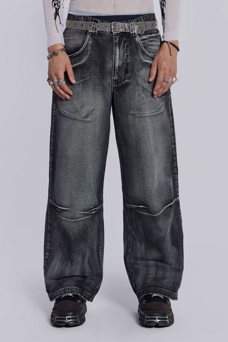 Jadedlondon Black Ethereal Colossus Jeans | JADLDN24386