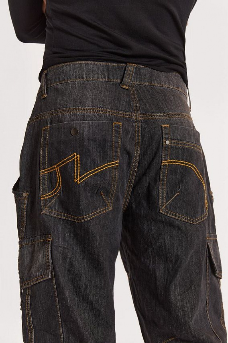 Jadedlondon Black Millennium Cargo Jeans | JADLDN24737