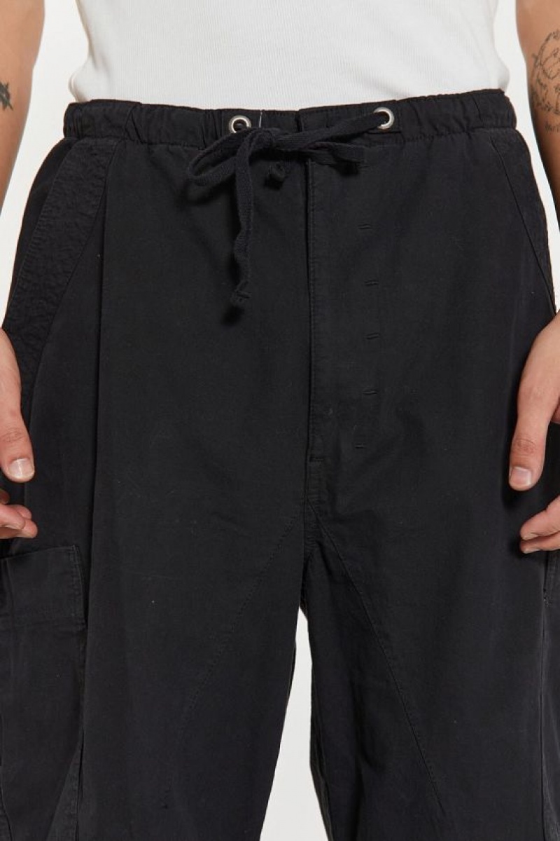 Jadedlondon Black Parachute Cargo Pants | JADLDN24777