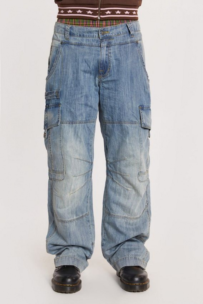 Jadedlondon Blue Millennium Cargo Jeans | JADLDN24736