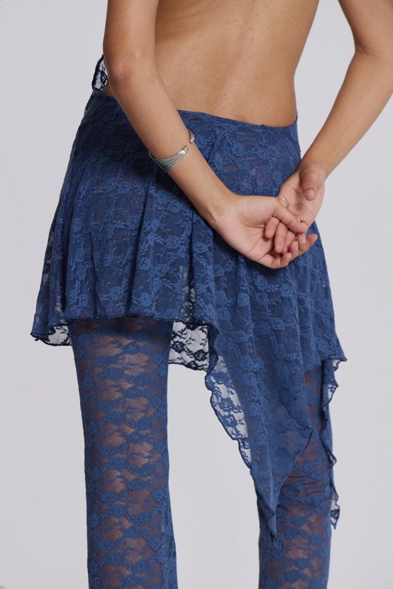 Jadedlondon Blue Riva Lace Co-ord Set | JADLDN23771