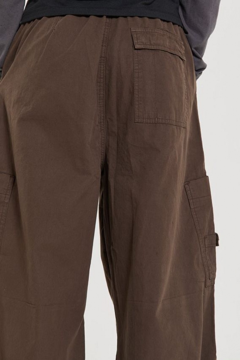 Jadedlondon Brown Parachute Cargo Pants | JADLDN24755