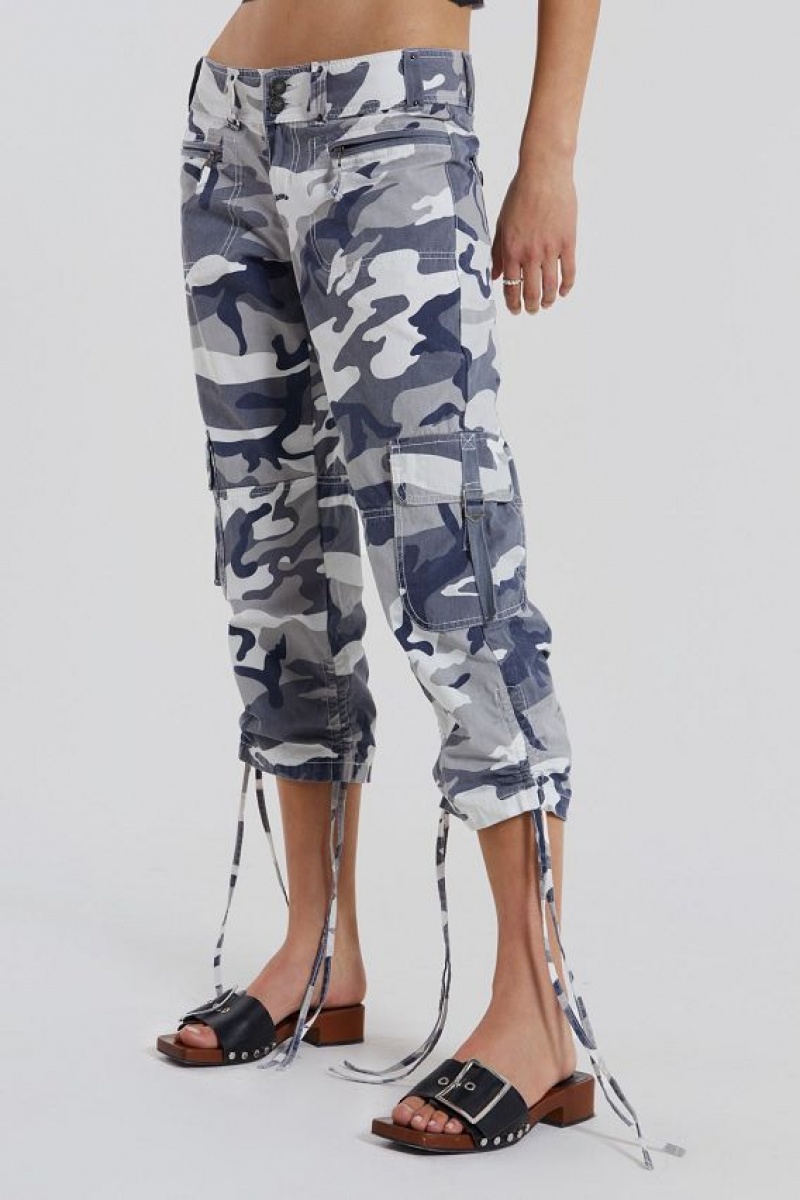 Jadedlondon Camo Capri Cargos | JADLDN24071