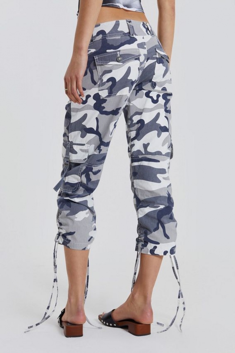 Jadedlondon Camo Capri Cargos | JADLDN24106