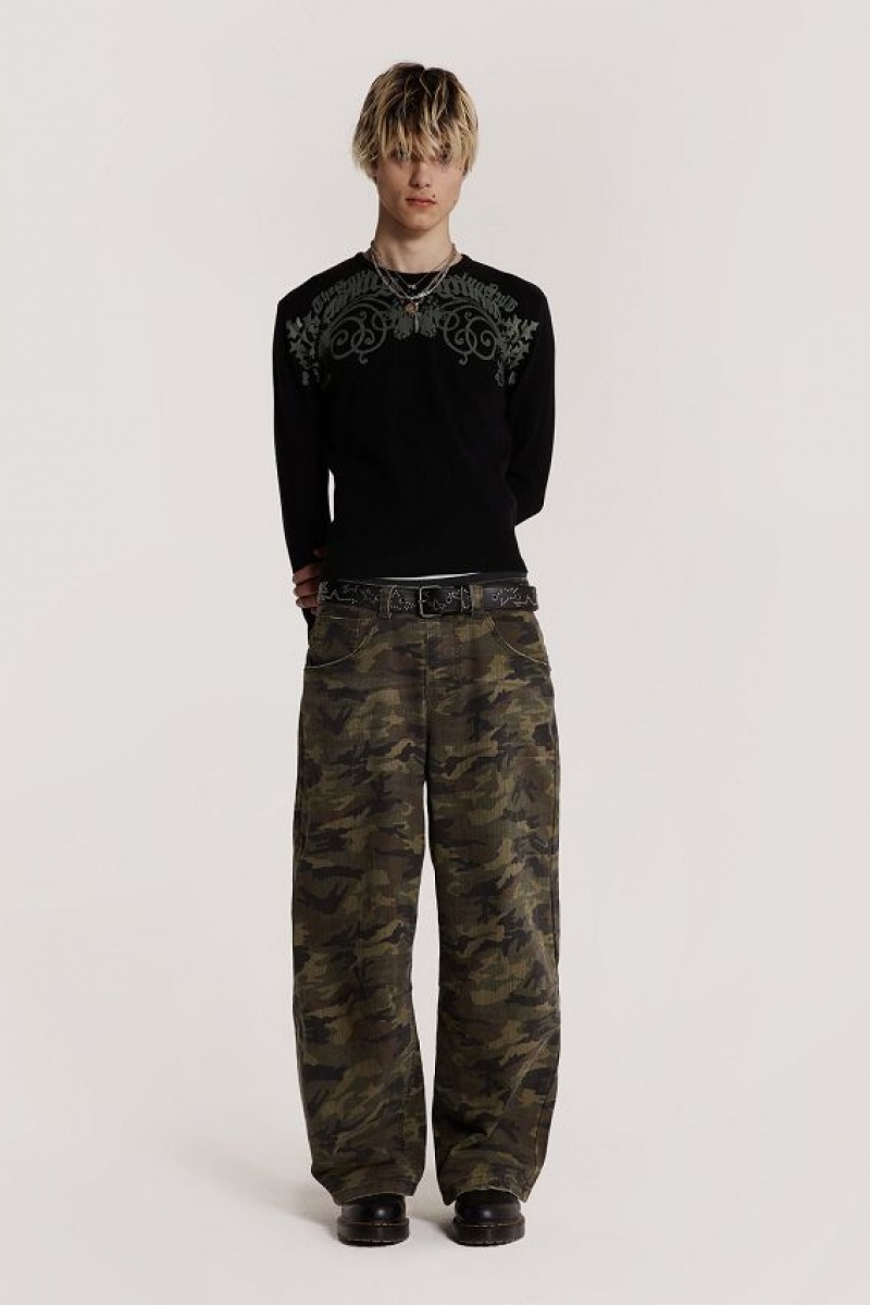 Jadedlondon Camo Colossus Baggy Jeans | JADLDN24390