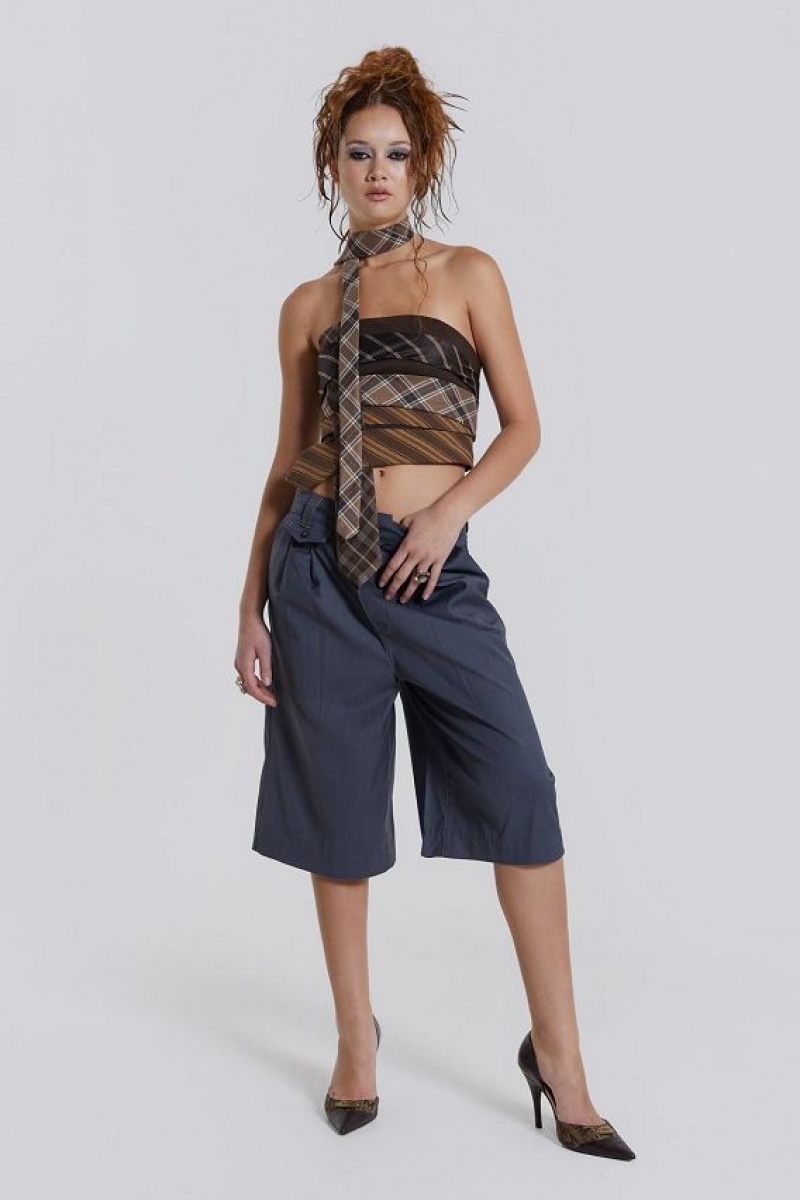 Jadedlondon Coltraine Tailored Wide Leg Shorts | JADLDN24120