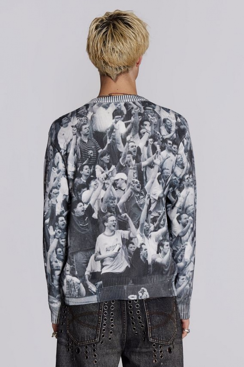 Jadedlondon Crowd Print Jumper | JADLDN24835