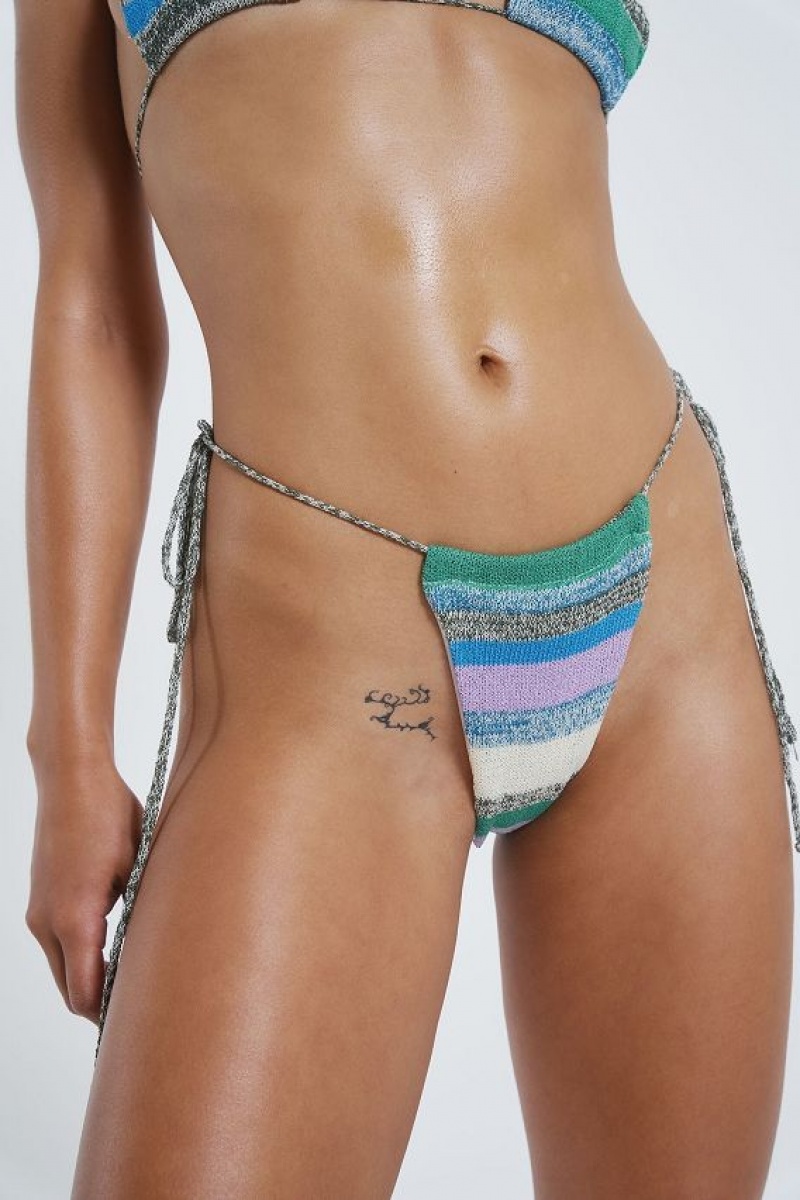 Jadedlondon Drift Knit Micro Bikini Bottoms | JADLDN24323