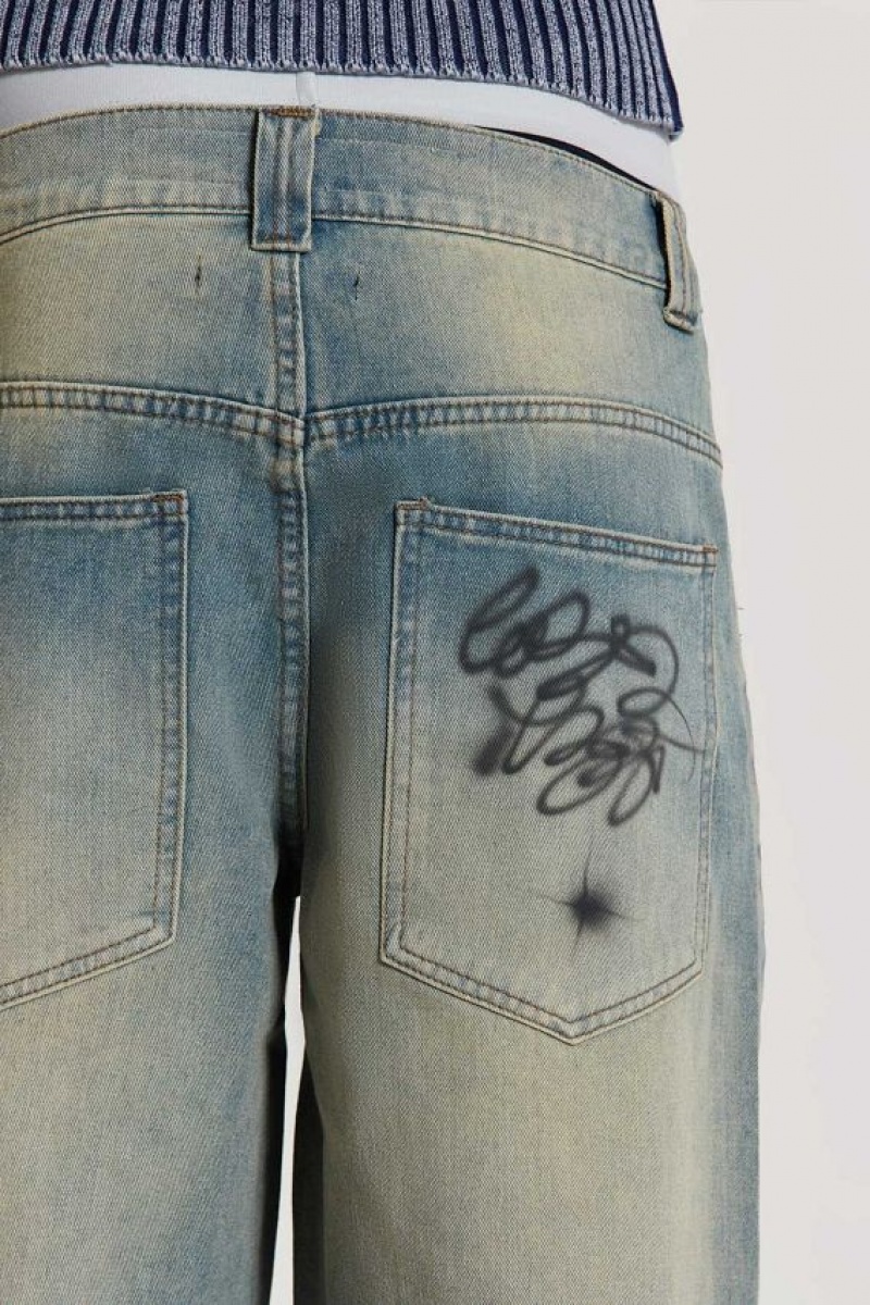 Jadedlondon Drifting Through Space Baggy Jeans | JADLDN24477