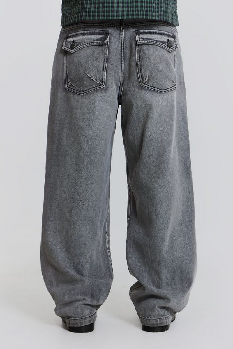 Jadedlondon Grey Acid Razor Jean | JADLDN24496