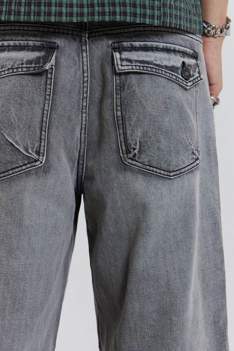 Jadedlondon Grey Acid Razor Jean | JADLDN24496