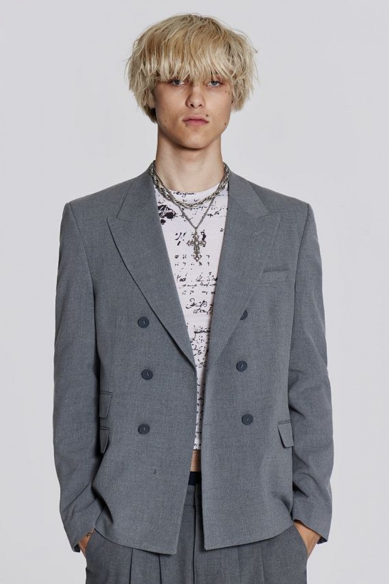 Jadedlondon Grey Goliath Blazer | JADLDN24848