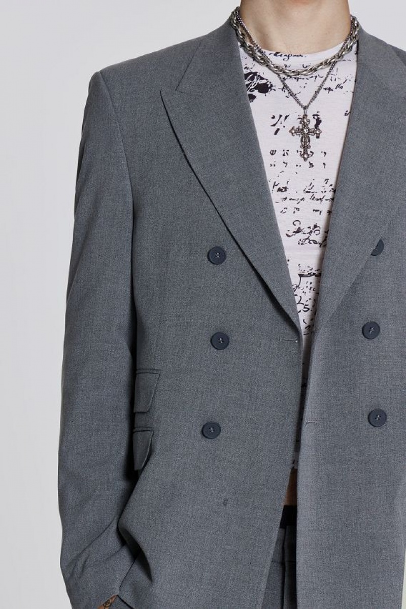 Jadedlondon Grey Goliath Blazer | JADLDN24848