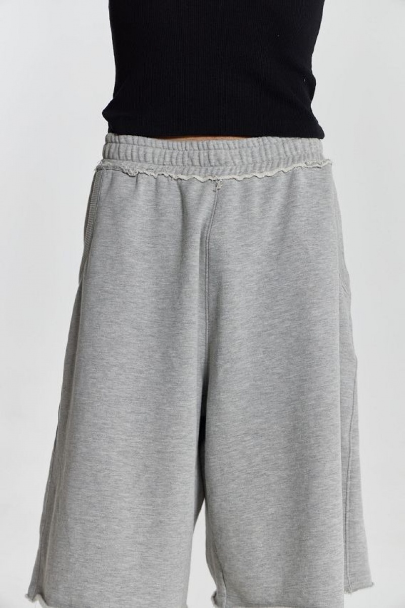 Jadedlondon Grey Marl Colossus Jogger Shorts | JADLDN24796