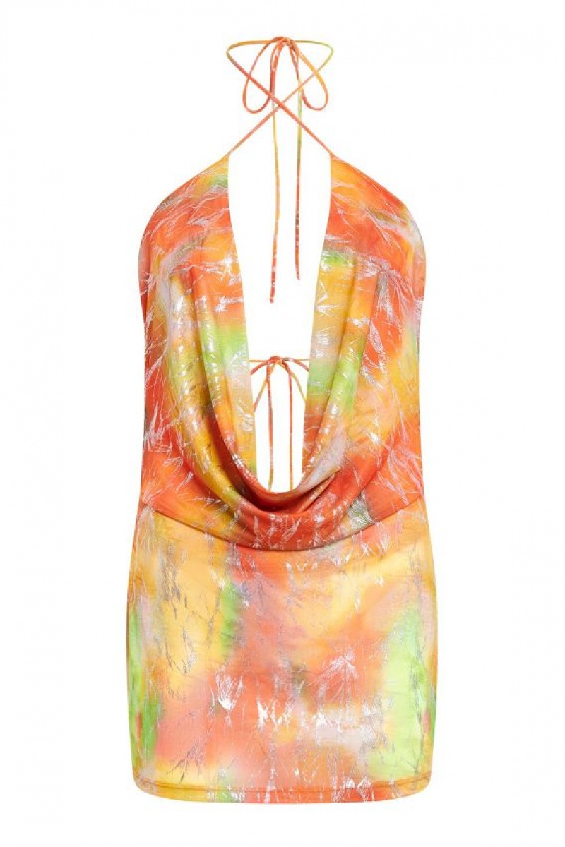 Jadedlondon Iris Draped Beach Mini Dress | JADLDN23778