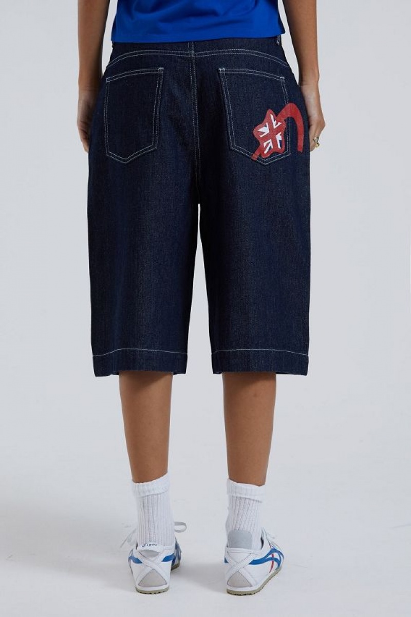 Jadedlondon Jumbo Denim Jorts | JADLDN24143