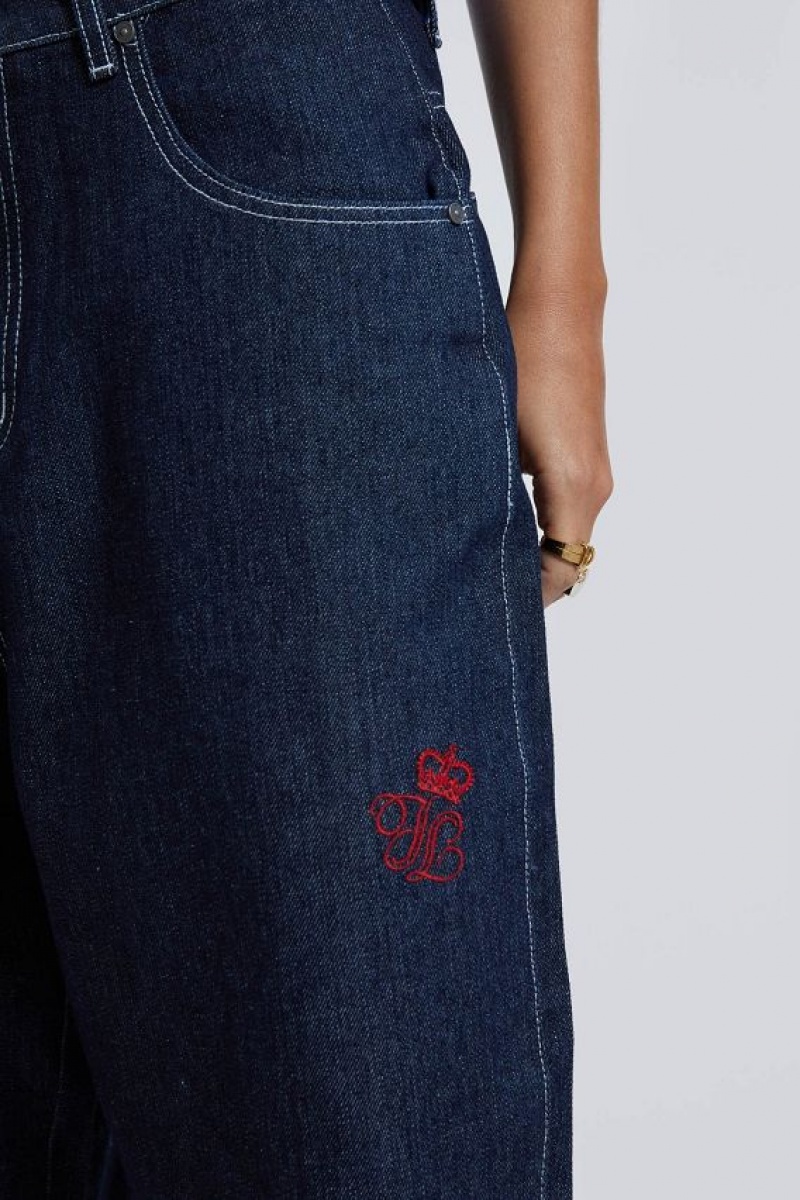 Jadedlondon Jumbo Denim Jorts | JADLDN24143