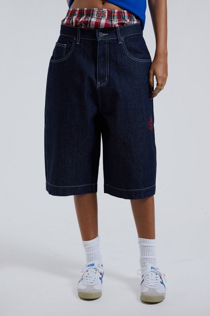 Jadedlondon Jumbo Denim Jorts | JADLDN24143