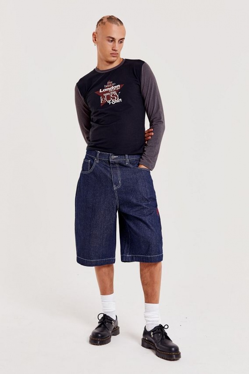 Jadedlondon Jumbo Denim Jorts | JADLDN24585