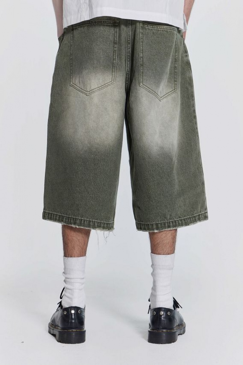 Jadedlondon Khaki Colossus Jorts | JADLDN24569