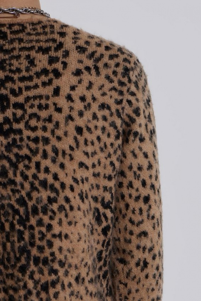 Jadedlondon Leopard Chuck Cardigan | JADLDN24831