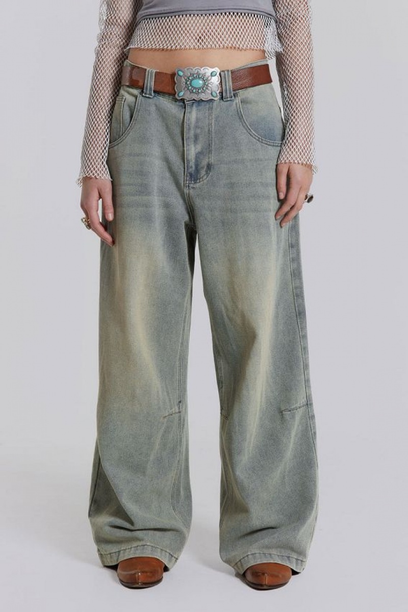 Jadedlondon Light Wash Colossus Jeans | JADLDN24551