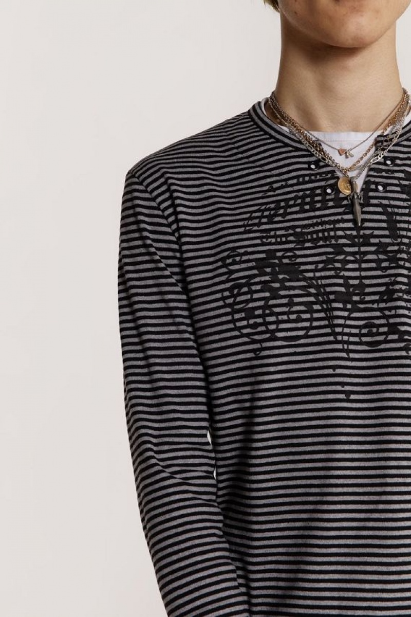 Jadedlondon Lithium Stripe Layered Long Sleeve | JADLDN24632