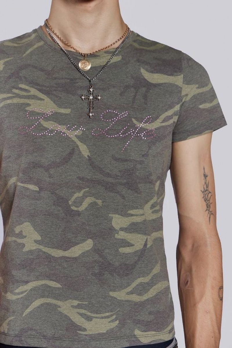 Jadedlondon Low Life Camo Tee | JADLDN24676