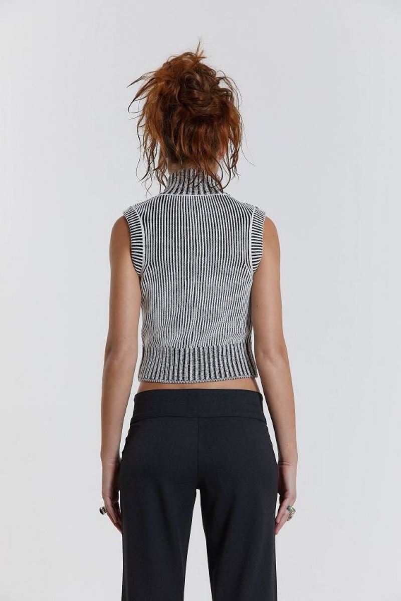 Jadedlondon Maddox Sleeveless Knitted Top | JADLDN23879