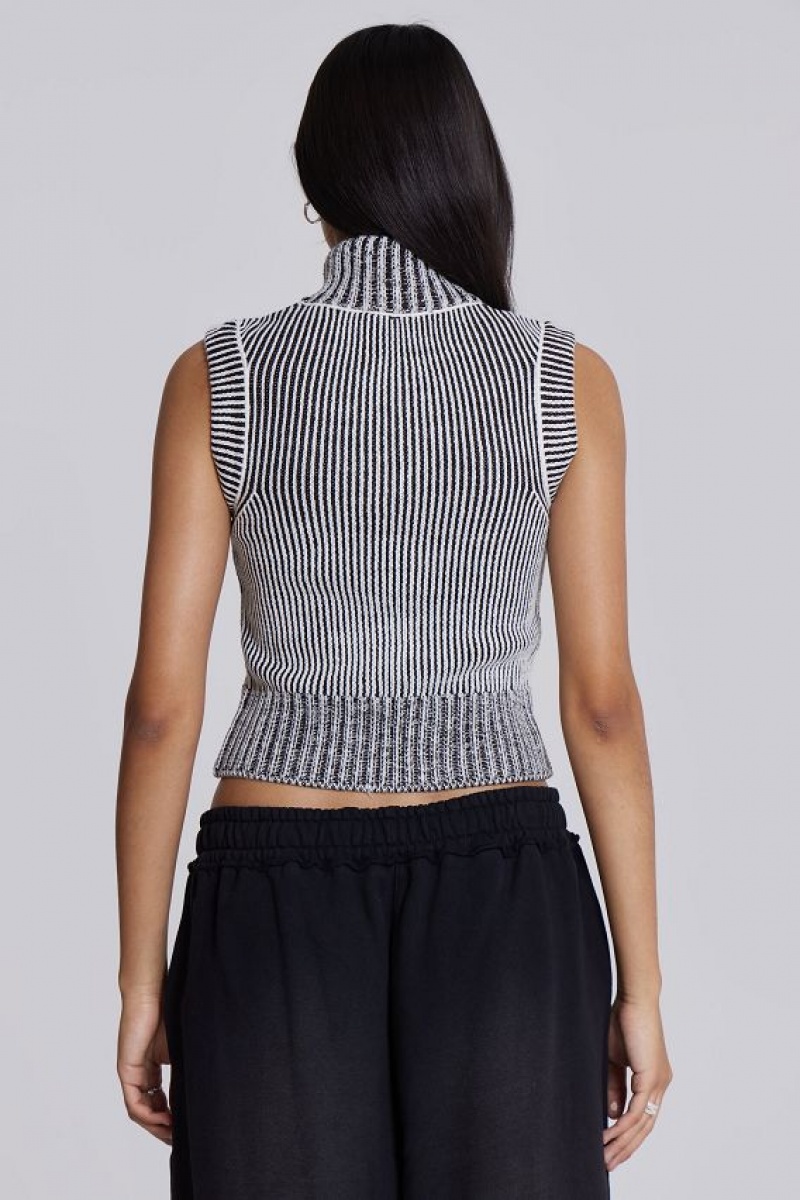 Jadedlondon Maddox Sleeveless Knitted Top | JADLDN23879