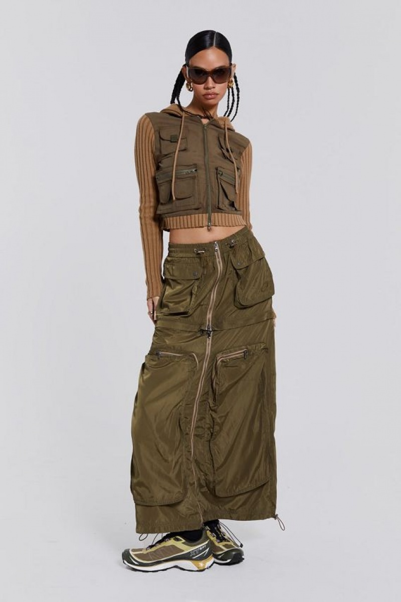 Jadedlondon Madison 2 In 1 Cargo Maxi Skirt | JADLDN24196