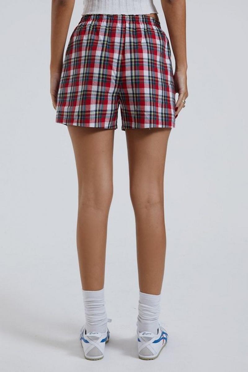 Jadedlondon Multi Tartan Boxer Short | JADLDN24122