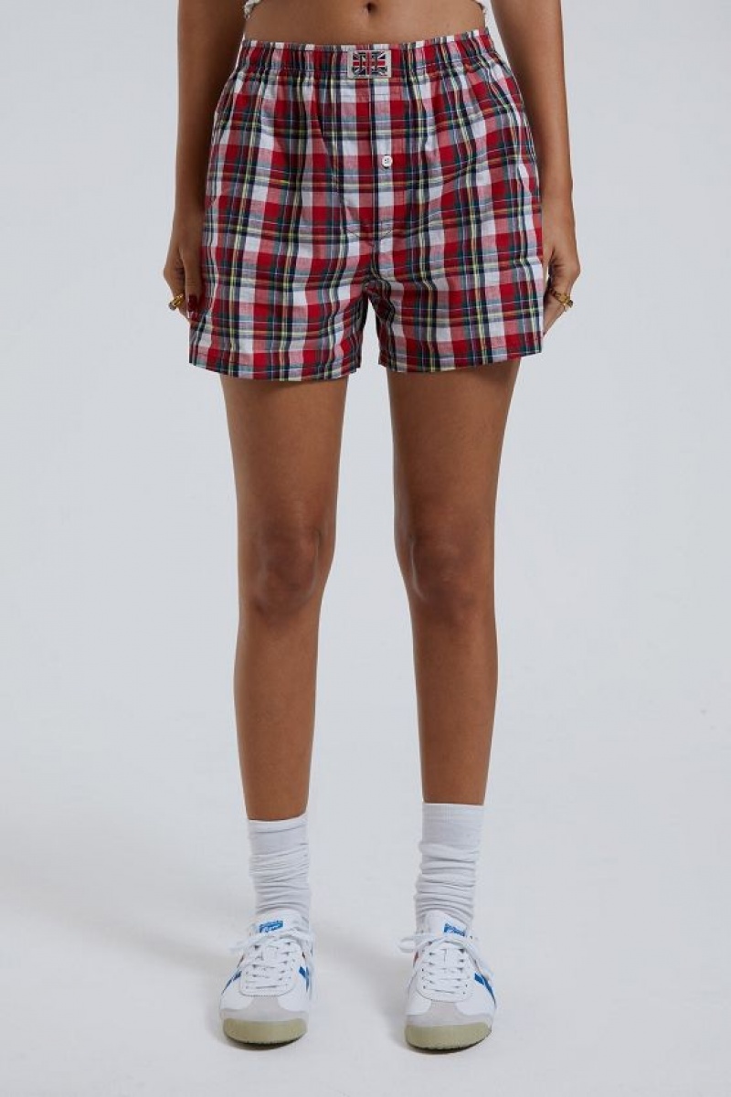 Jadedlondon Multi Tartan Boxer Short | JADLDN24122