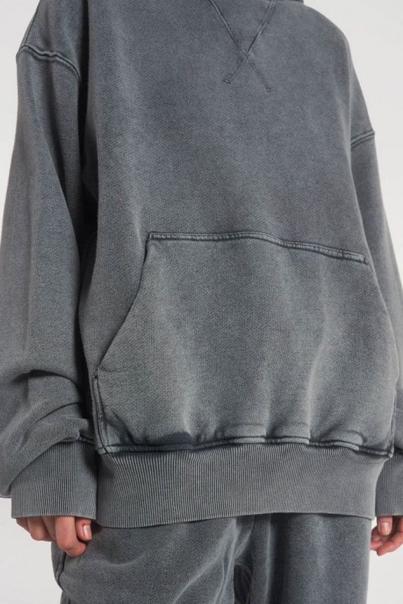 Jadedlondon Ntrls Chrome Grey Oversized Hoodie | JADLDN23891