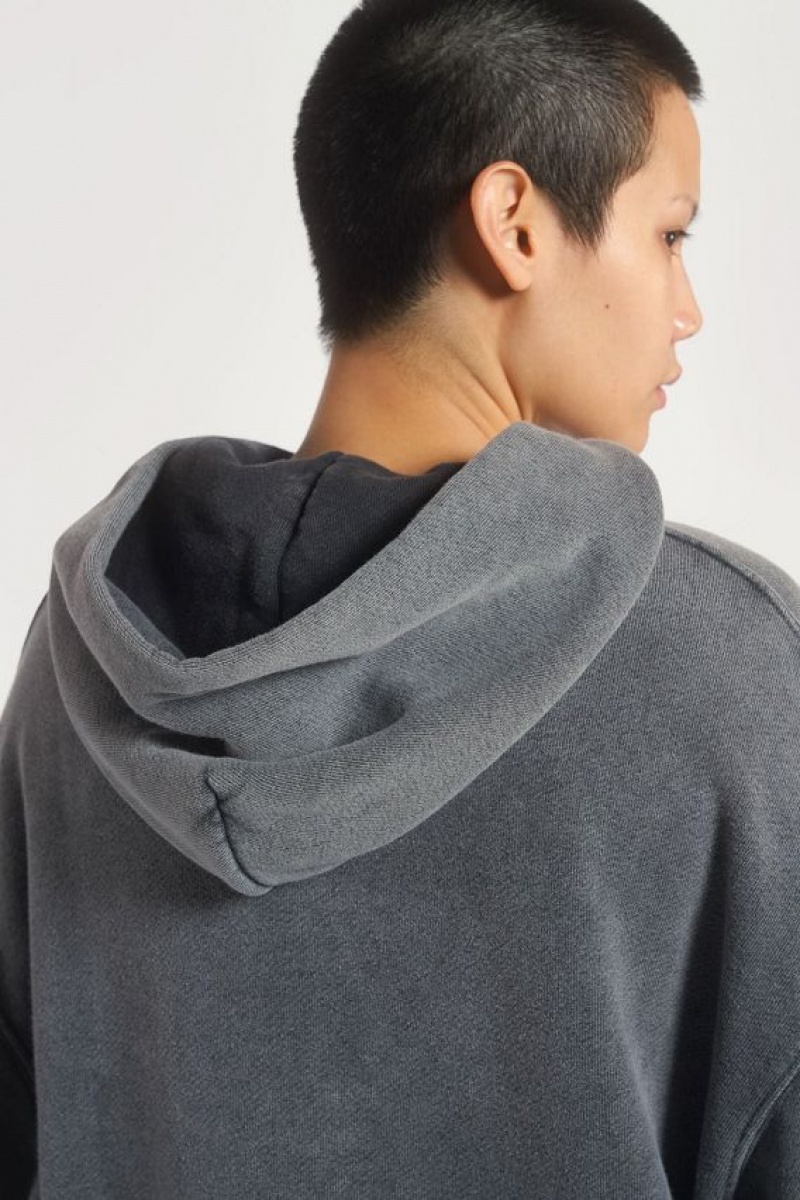 Jadedlondon Ntrls Chrome Grey Oversized Hoodie | JADLDN23891