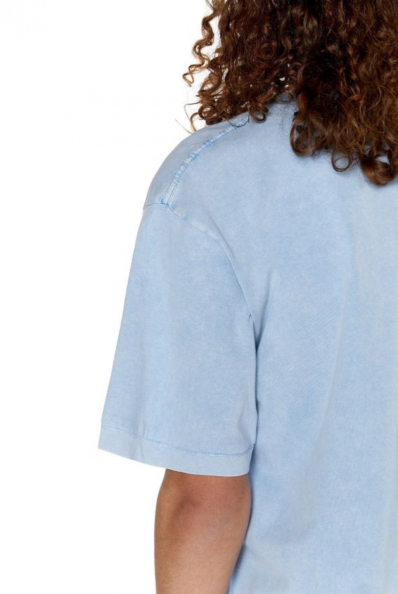 Jadedlondon Ntrls Powder Blue Oversized T-shirt | JADLDN24622