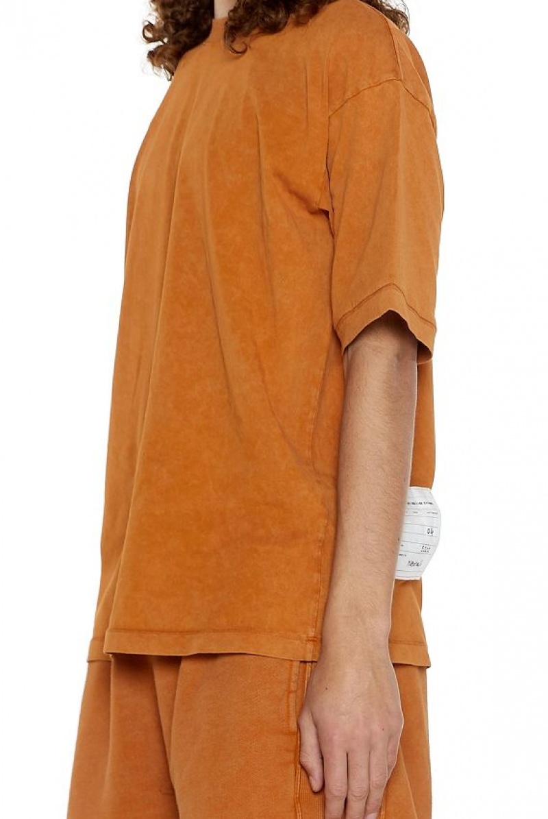 Jadedlondon Ntrls Rust Orange Oversized T-shirt | JADLDN24623