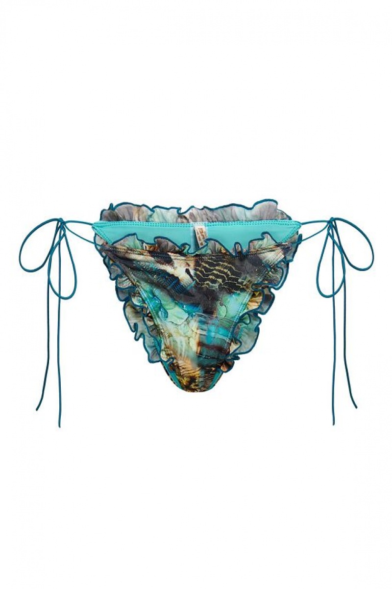 Jadedlondon Oceana Ruffle Edge Bikini Bottoms | JADLDN24336