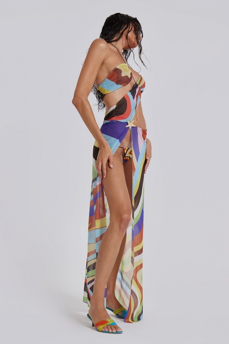 Jadedlondon Oliana Draped Maxi Dress | JADLDN24378